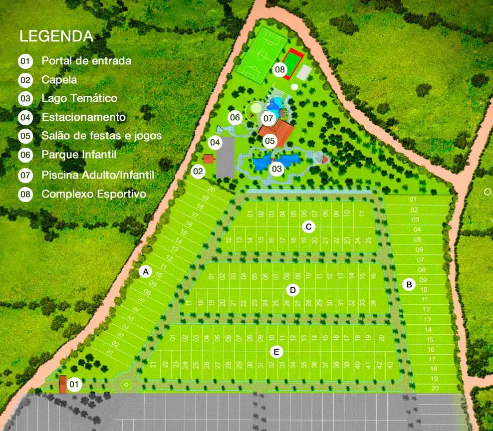 Mapa Empreendimento Villas de Areia